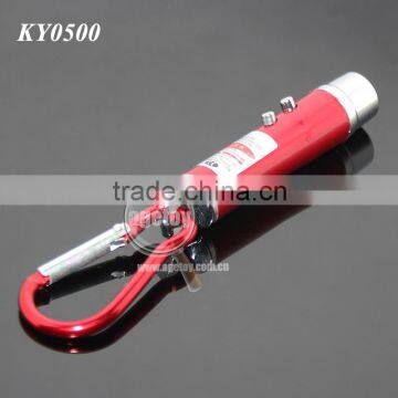 3 in 1 Mini Aluminum Carabiner LED Flashlight Torch Lamp Keychain Personality UV Money Detector LED Electric Torch Keyring photo-4