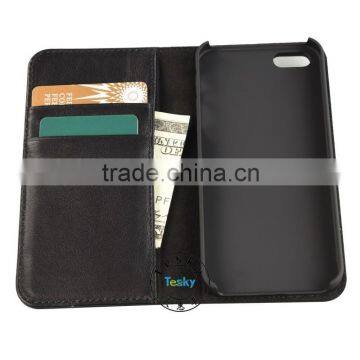 for iphone 5s case luxury invisible magnet card slots wallet leather case