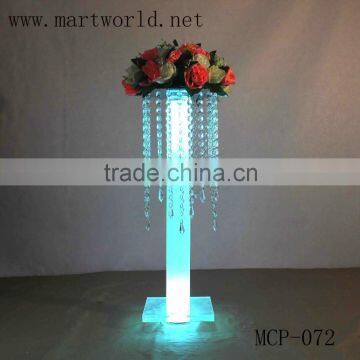 24inch tall LED lighting crystal and acrylic flower stand party and wedding decorations supplies in guangzhou (MCP-072)