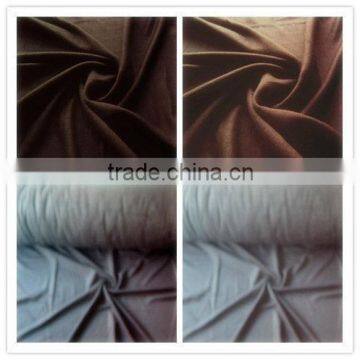 double brushed 100% silk velvet dress fabric