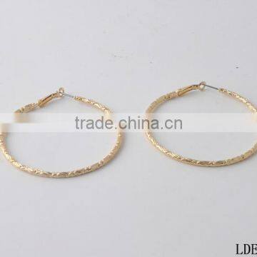 Chic gold hoop earrings