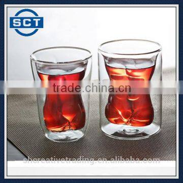 Muscle Men Shaped Wine Glass Cup Drinkware Glass