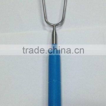 Telescopic Fork BBQ Walking Stick Wooden Handle