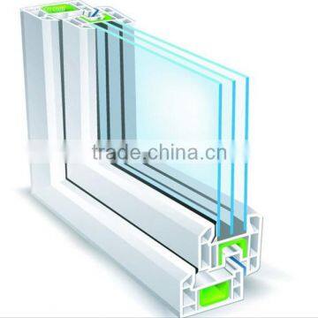 glass curtain wall section