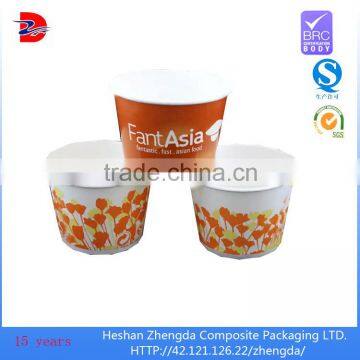 New Production Double Wall Food Packaging Paper Bowl Pack Hot Soup, Noodle,ice Cream