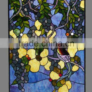 P-6 Tiffany Stained Glass Panel Tiffany Glass Windows Tiffany Design Wholesale Tiffany Glass Lighting photo-2