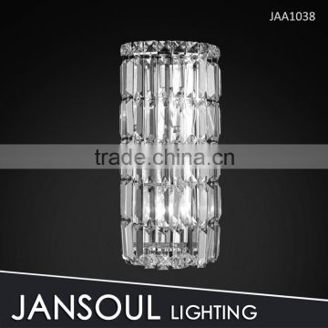 Easy to buy plug in corner crystal wall light