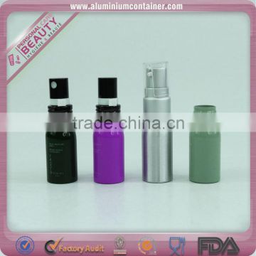 100ml electroplating Aluminum bottle with pump