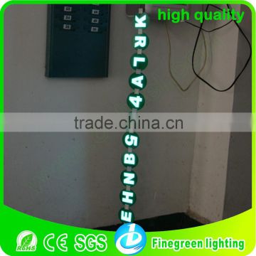 sequence numbers flashing electroluminescent poster number by number