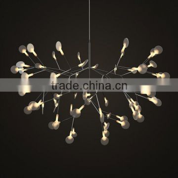 Nickel LED Acrylic Suspension Lights with 0.2 W Per Head for Resturant Decorative