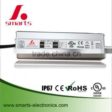 UL CE listed 12v/24v 60w led waterproof power supply ac 230v