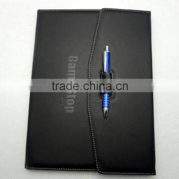 a4 leather folder organizer with pen