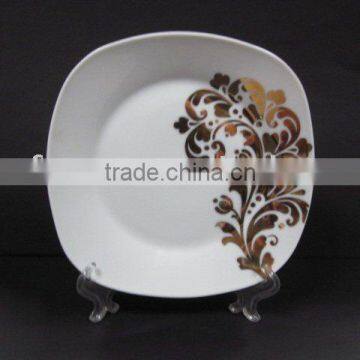 YF13034 cheap square white ceramic plate