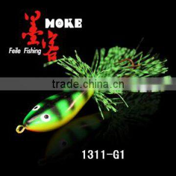 7.2g/45 mm 7colors,hard frog fishing lure ,stainless steel hook