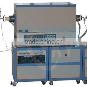 1600C high temperature three zones tube furnace for CVD deposition / 3 zone tube furnace