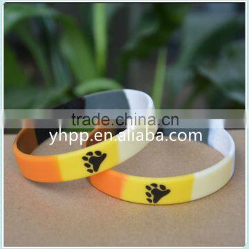 Custom Design Printed Logo Bear Pride Silicone Wristband The Bracelet Is Latex-Free