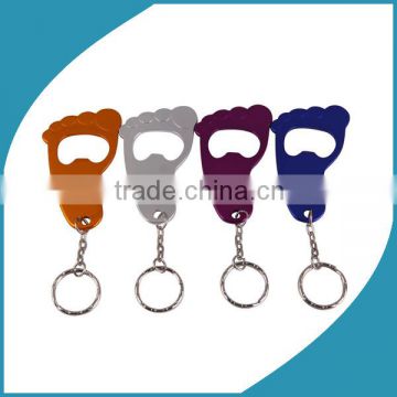 Foot Shape Bottle Opener Keychain