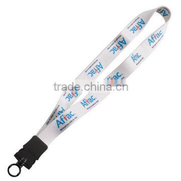 1" Dye-Sublimated Stretchy Elastic Lanyard with Plastic Snap-Buckle Release and Plastic O-Ring