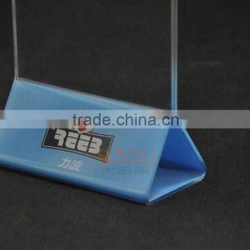 Deluxe Freestanding Crystal Clear Acrylic Table Card Sign Holder / Menu or Ad Display Stand photo-3