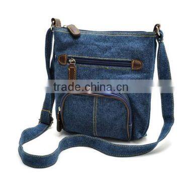 2014 Latest design hot selling Jean zipper haversack