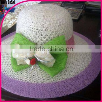 2015 fashion summer lady flower beach wholesale women hat