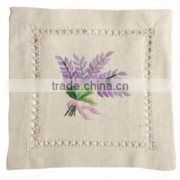 Hand Embroidered Lavender Sachet/bag/pillow-lavender(design #67)