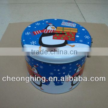 round coin tin box