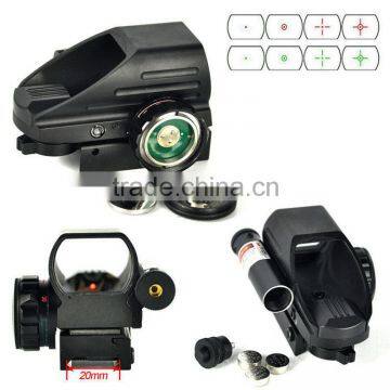 Funpowerland 4Reticle Electro Green & Red Dot Combo Laser Sight Scope with Side Red Laser Sight Combo