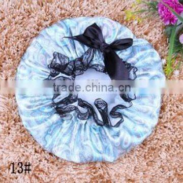 Lace Bowknot Shower Bath Cap photo-2