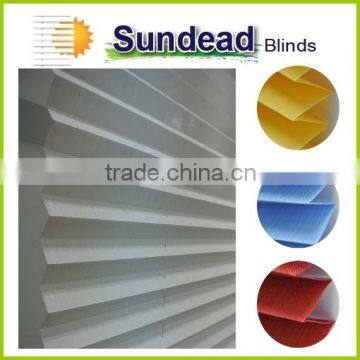 cordless polyester fabric pleated blinds plissee no cord, safety for kids