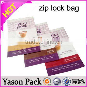 YASON reseal bag with zip for kinds of pack sandwich zip lock bag good logo design reclosable zip it bags