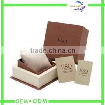 Handmade paper jewelry gift packaging box with custom design