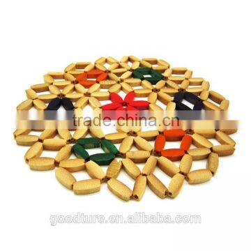 Bamboo Placemat Table Mat Color Coaster photo-2