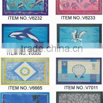 Variety Printed Designs Anti-slip shower mat Bath Mat