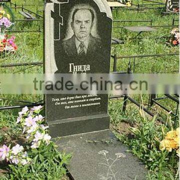 jet black headstone