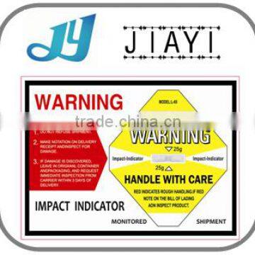 Cheapest Shockwatch Impact Indicator Logistic Transportation Monitor Label Shock Indicator