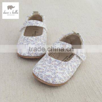 DB3423dave bella spring summer baby girls floral sheep skin shoes infant leather shoes toddle pumps girls suede shoes