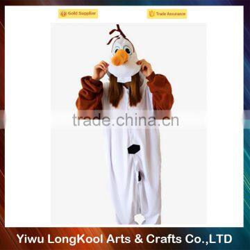 High Quality Lovely Girl Frozen Cosplay Costume White Christmas Costume photo-2