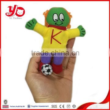 Manufacture stuffed plush toy crochet football finger puppet