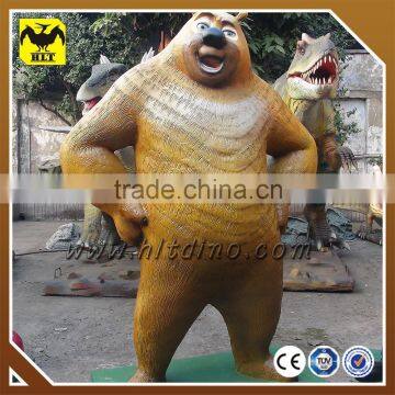 HLT New Trade Assurance Bear Animal Statue from Chinese Cartoon