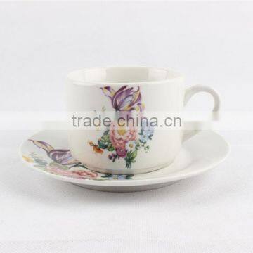 Wholesale bulk tea cup and saucer sets ceramic tableware