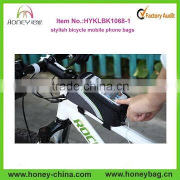 2015 newest design bicycle mobile phone bags bicycle accessories