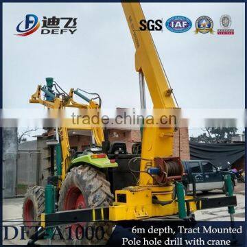 Concrete Hydraulic pile driver machine with crane DFT-A1004