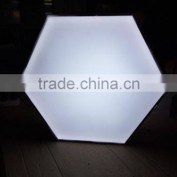 Hexagonal boxes, shaped led light box,light boxes cabo frameless,LED Light box Aluminum