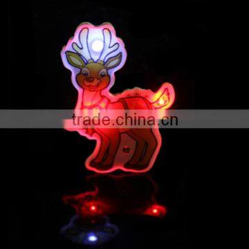 LED glow badge Promotional customized glow led electronic flashing badge