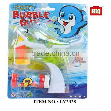 Transparent Automatic Bubble Gun With Music and Light, soap gun for children play