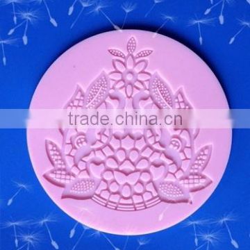 2016 Beautiful round shaped silicone fondant mold