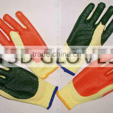 rubber palm working gloves