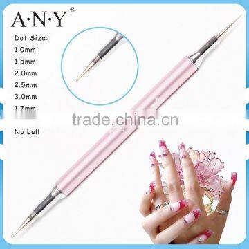 ANY Nail Art Beauty UV Gel Nails Design Single Piece Metal Nail Art Dotting Pen