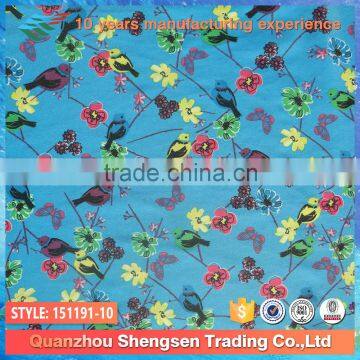 2015 popular cartoon nylon spandex stretch fabric for girls swimwear